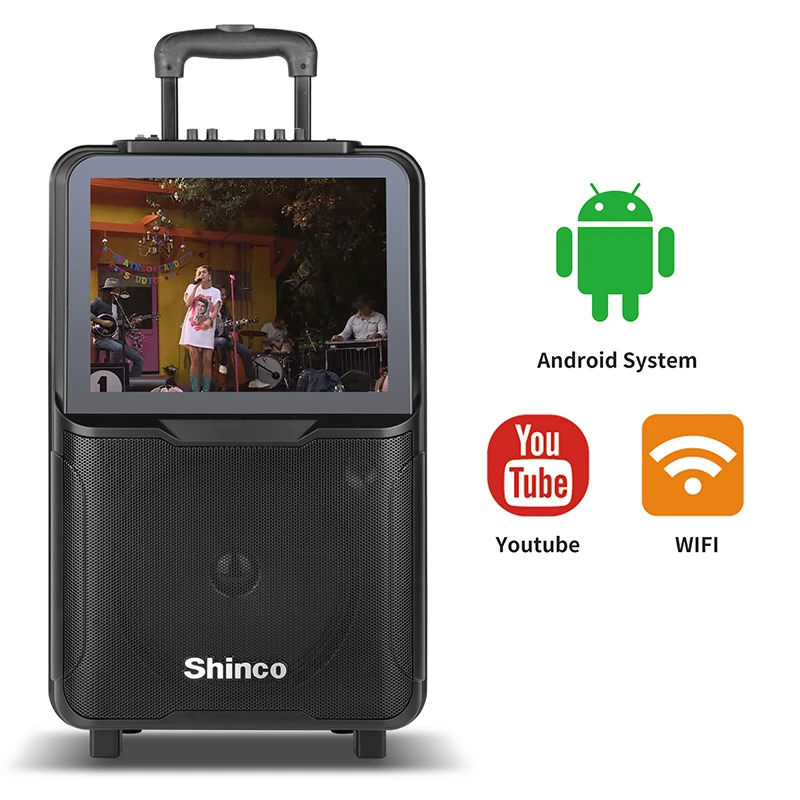 Shinco караоке Bluetooth Smart Speaker s совместим с Android Youtube Wifi динамик сенсорным экраном 2