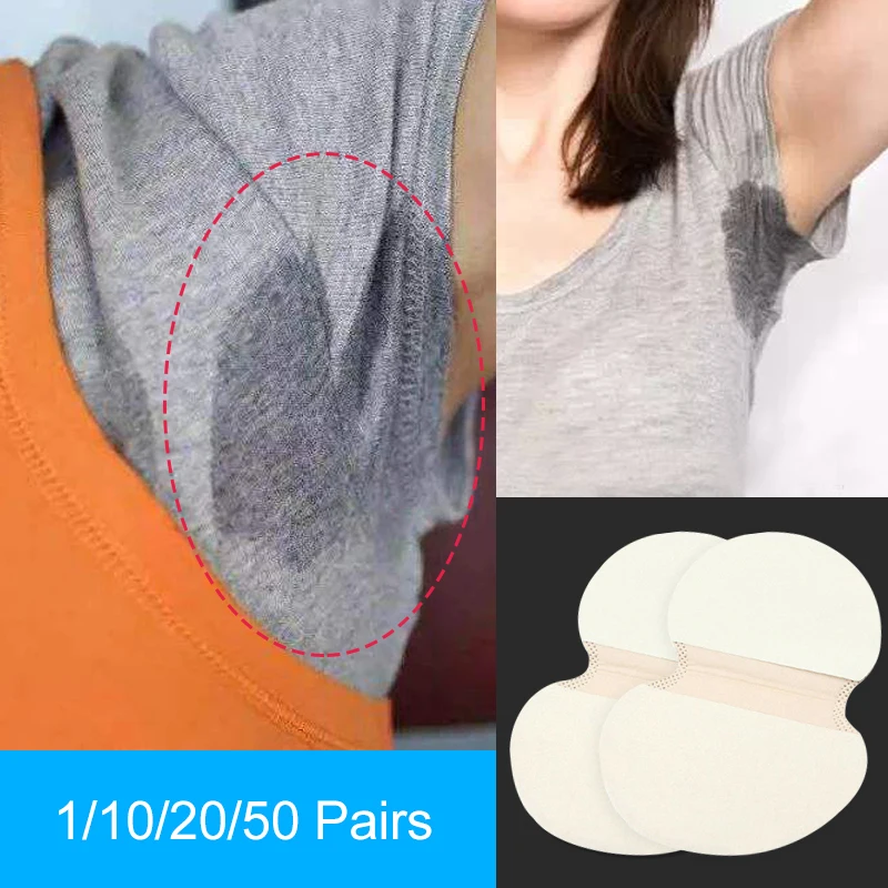 

10/20/50 PCS Disposable Absorbing Underarm Sweat Guard Pads Deodorant Armpit Sheet Dress Clothing Shield Perspiration Pad