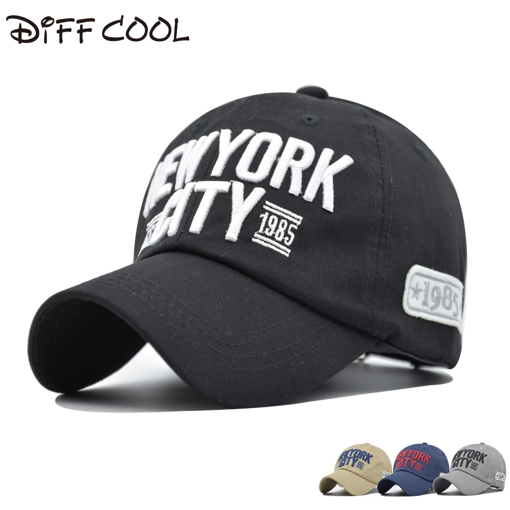 DIFF COOL]100% Cotton New York Baseball Cap Snapback Hat Men's and Women's  Letter Fitting Casquette Homme Hip Hop Soft NY Cap|Men's Baseball Caps| -  AliExpress