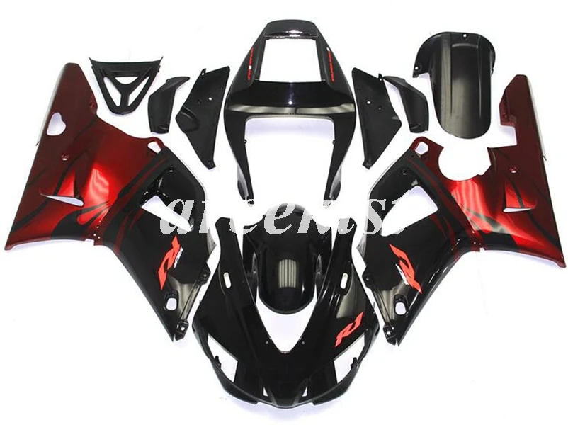 4 подарки ABS полный обтекатель комплект подходит для YAMAHA YZF-R1 R1 1998 1999 98 99 Кузов Набор черный
