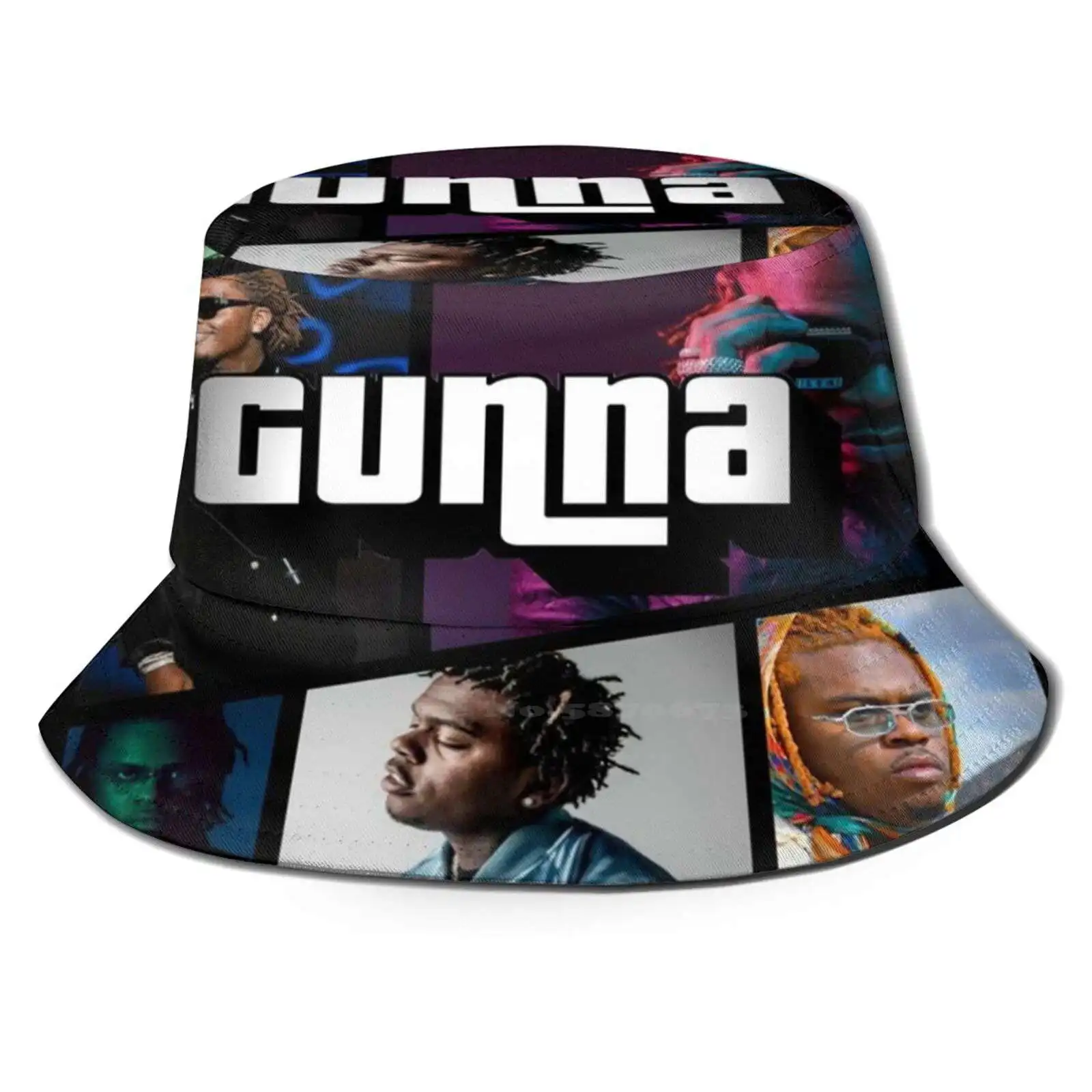 Gunna Us Rapper V Flat Top Breathable Bucket Hats Gunna Wunna V