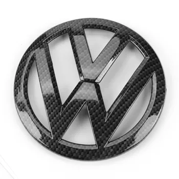 

136mm Carbon Fiber Black Front Grill Badge Replacement Radiator Emblem Car Logo fit for VW Volkswagen Golf MK7