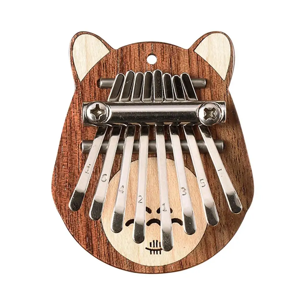 8 Tasti Educational Kalimba Mini Thumb Piano Portable Black Walnut Maple Instrument For Children Beginner Music Training Toy