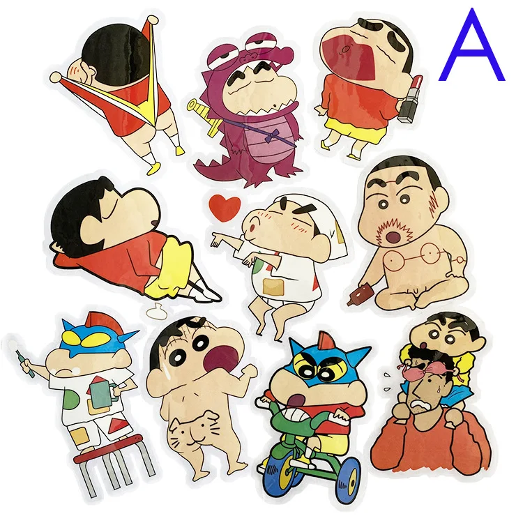 Наклейки Crayon Shin chan для удаления аниме Shinchan stikers с прозрачным фоном винил hypebeast на