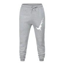 Мужские спортивные брюки, модные мужские брюки с карманами и принтом, спортивные штаны для бодибилдинга, Осенние штаны для мужчин, Прямая поставка