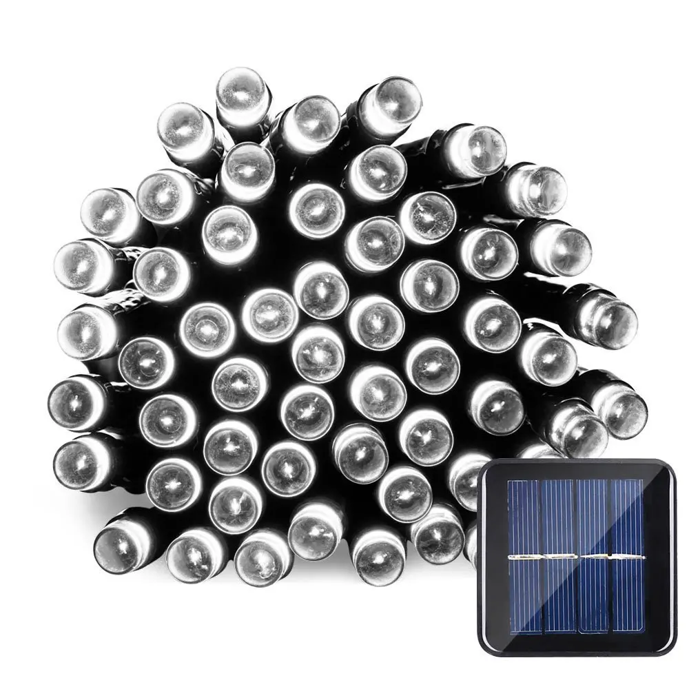 

Solar-powered String Lights Outdoor Waterproof Courtyard LED Colored Lamp Flashing Light Stars 100LED Eight Feature Ornamental F