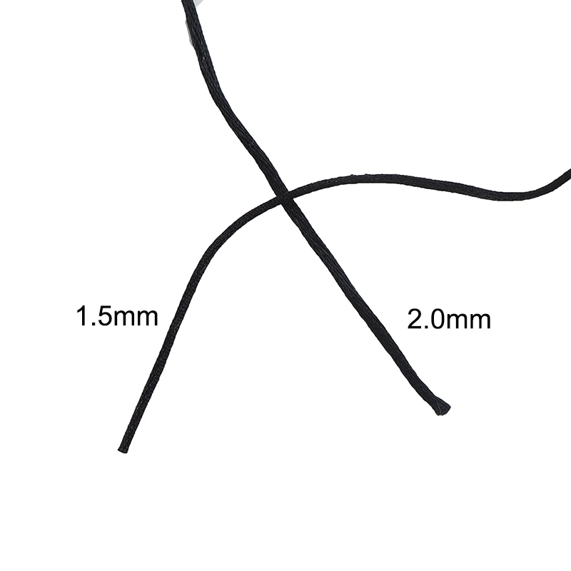 Chenkai 2,0 мм нейлоновый сатиновый шнур сплошной канат плетеные китайские узлы шелковистые для изготовления детских ювелирных браслетов 350 м/рулон