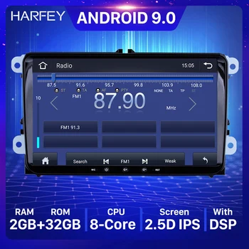 

Harfey 2 din 4-core Car Multimedia Player Android 9.0 Auto Radio For Skoda/Seat/Volkswagen/VW/Passat b7/POLO/GOLF 5 6 GPS Navi