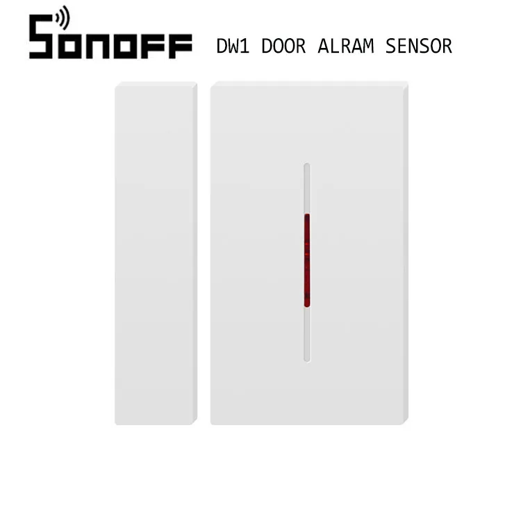 DW1 Sensor Sonoff RF мост Wifi преобразователь сигнала PIR 2 датчика DW1 датчик сигнализации двери переключатель домашней автоматизации с eWelink Alexa Google Home - Комплект: DW1 Sensor
