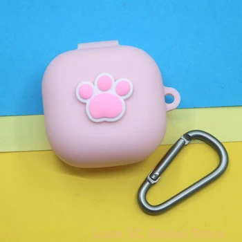 

Cute Cat Claw Silicone Cover for Samsung Galaxy Buds Live 2020 Case Bluetooth Earphone Wireless Earbuds Protective Box Bag Decor