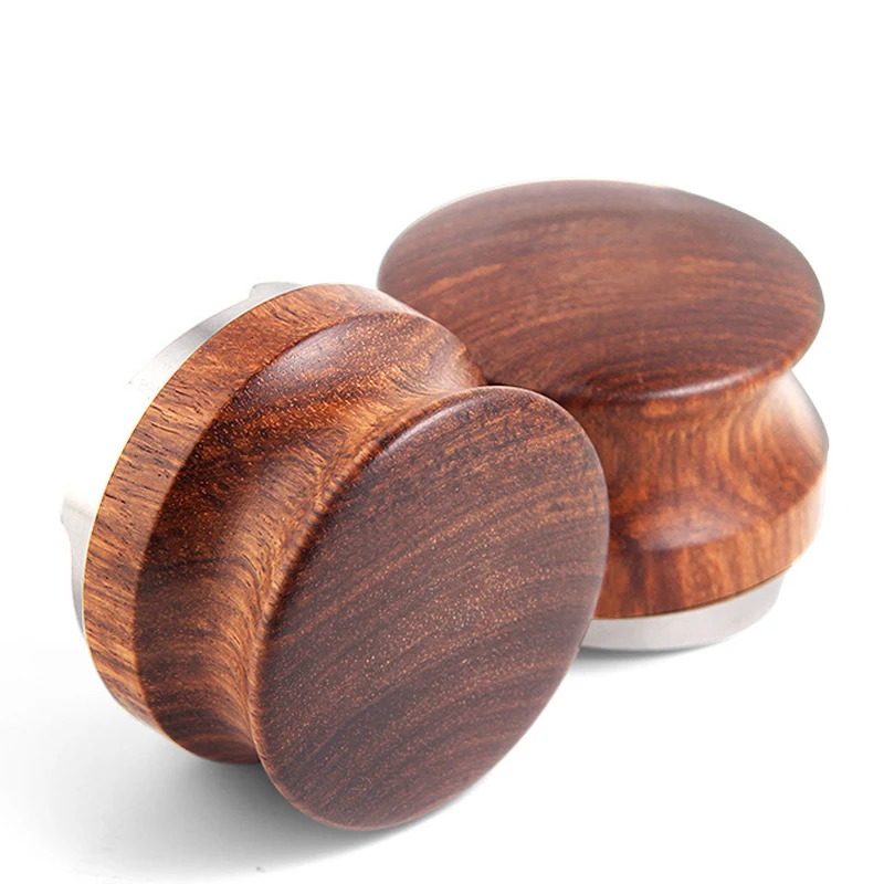  Coffee Distributor Leveler Tool New Rosewood Adjustable 58.35MM Four Angled Slope Profilter Tamper