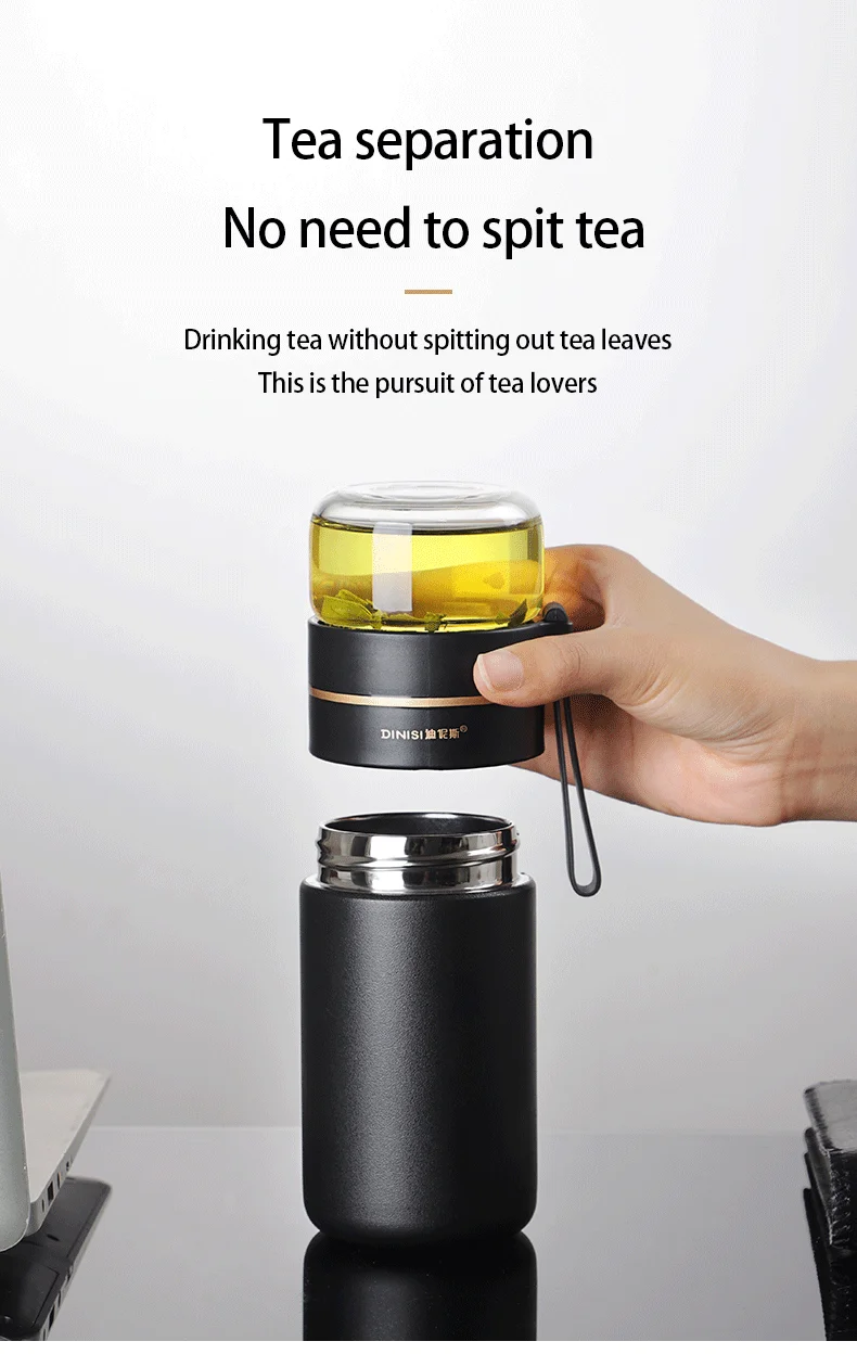 Thermos : 1000 ml thermos avec affichage de la température, cafetière, double paroi en acier inoxydable 316 avec passoire à thé, théière isotherme, théière isotherme, bien scellée