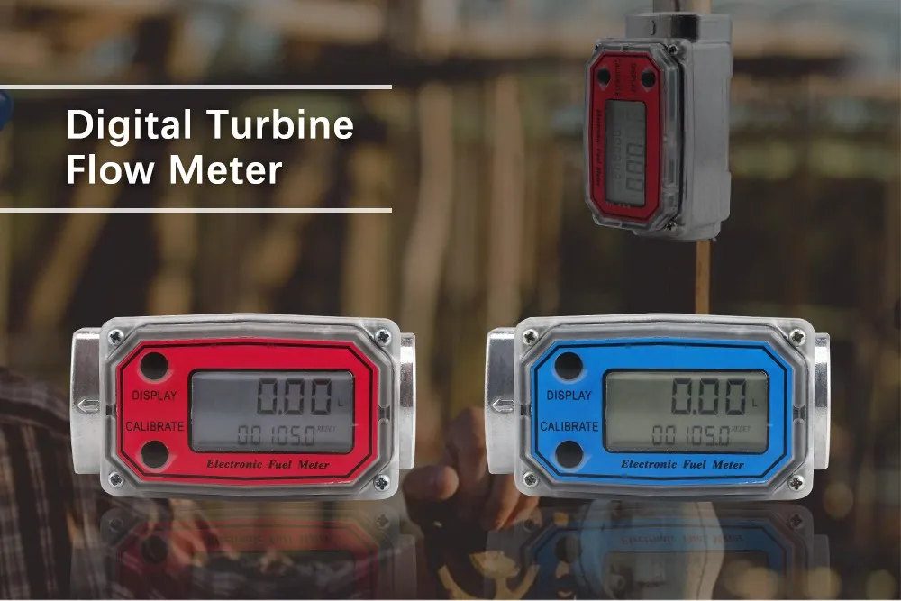 Цифровой турбинный расходомер с ЖК-дисплеем расходомер дизельного топлива для измерения бензинового дизельного керосина