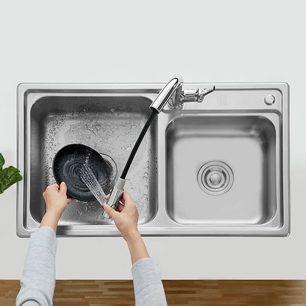 Xiaomi Dabai Ванная комната кран для раковины, кран для раковины, кран ж/вытащить ополаскиватель опрыскиватель для полоскания горла чистки холодной и горячей ванной кран 2 Режим смесителя