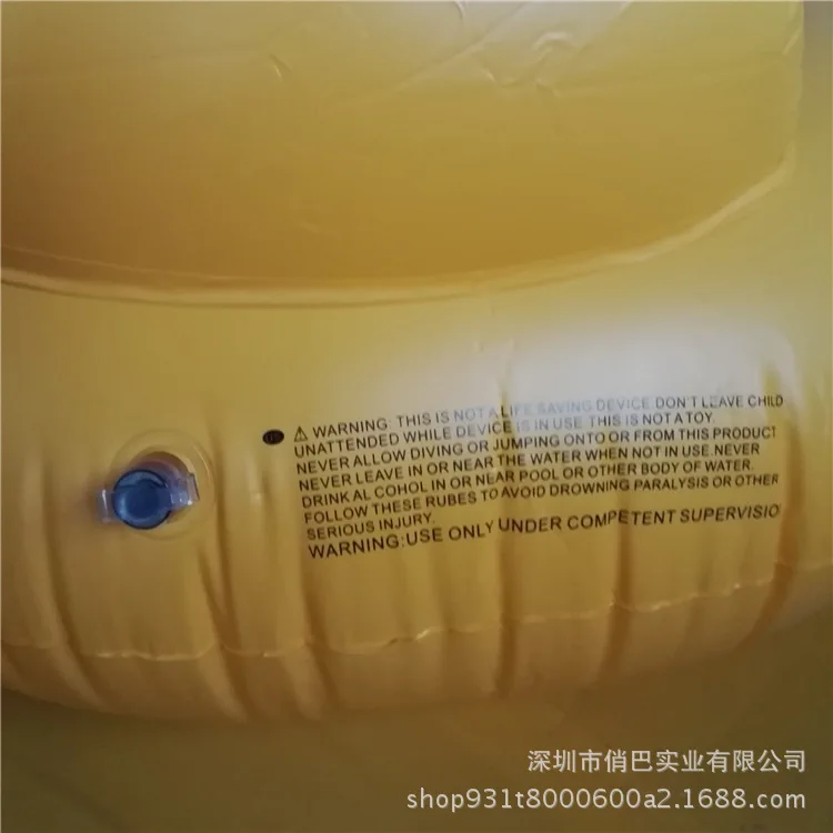 Thick Environmentally Friendly Ultra Large Inflatable 250CM Yellow Teal Big Yellow Duck with Glasses Rim Floating Row Riding Flo
