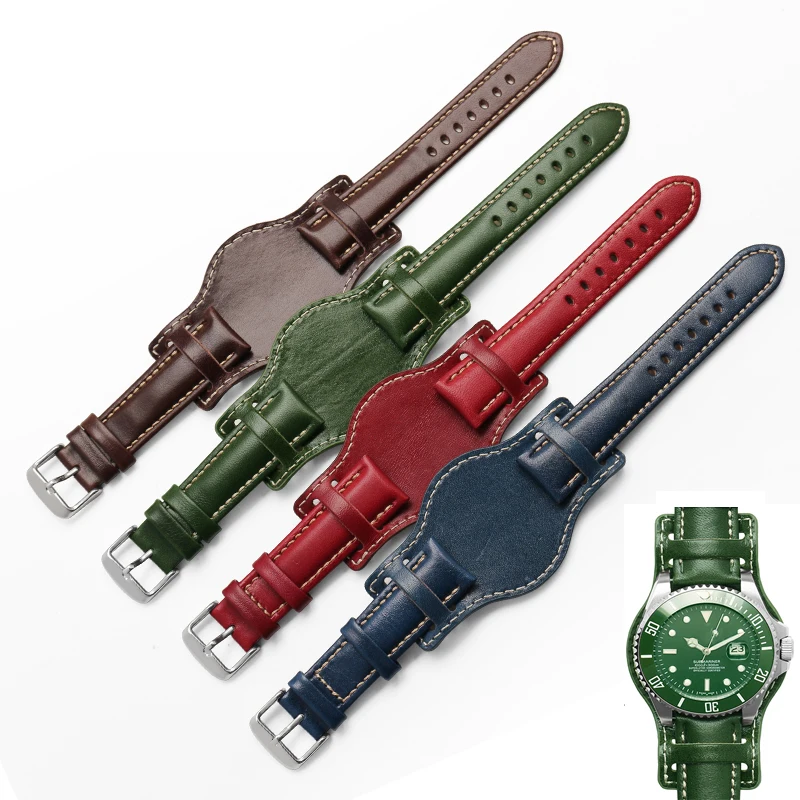 

For Fossil JR1401 BQ2054 FS5414 watch straps high quantity for men'S genuine leather watchband 21mm 22mm with tray watch strap
