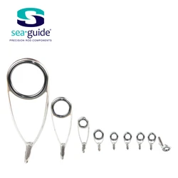 Premium SeaGuide Stainless Steel Spinning Rod Guide Set - 9 - Piece Kit for DIY Fishing Pole Repair (SET2)