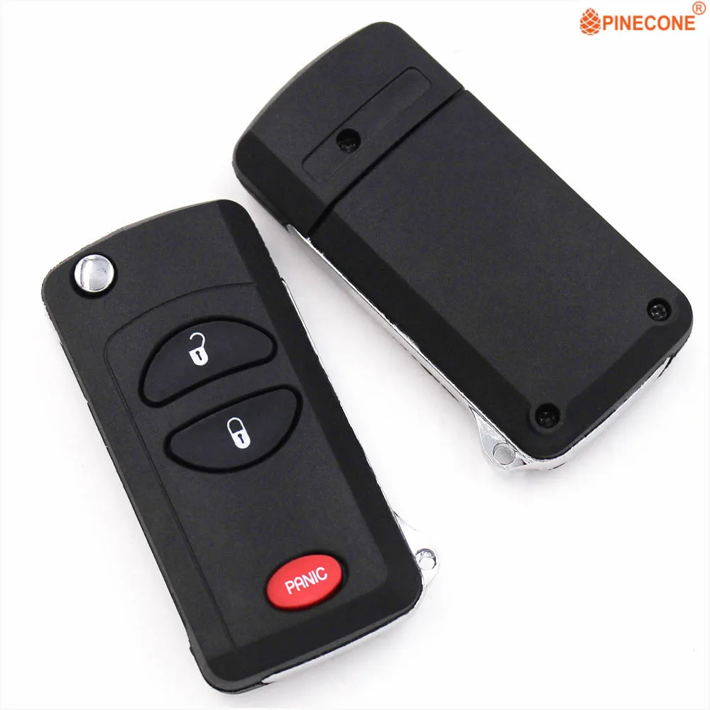 PINECONE для Dodge Ram Dakota Durango Chrysler Jeep Cherokee 56036859 2+ 1 кнопки Автомобильный ключ модифицированный Автомобильный Брелок чехол для ключей