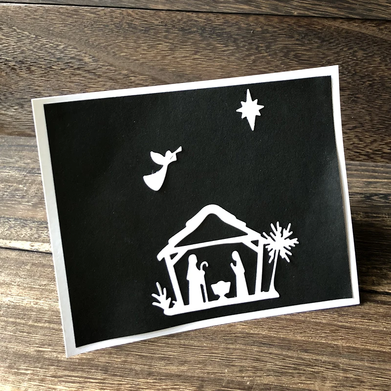 Рождественские штампы из металла стальные трафареты для поделок скрапбукинга