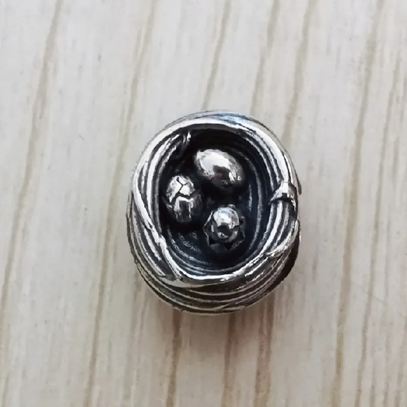 Подвески-бусины серебряные бусины 925 пробы Nest серебро оригинальные браслеты
