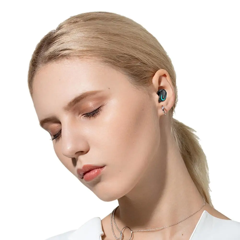 Q32 TWS Micro 5,0 Bluetooth беспроводная гарнитура 8D стерео наушники супер маленькие Мини невидимые спортивные наушники-вкладыши
