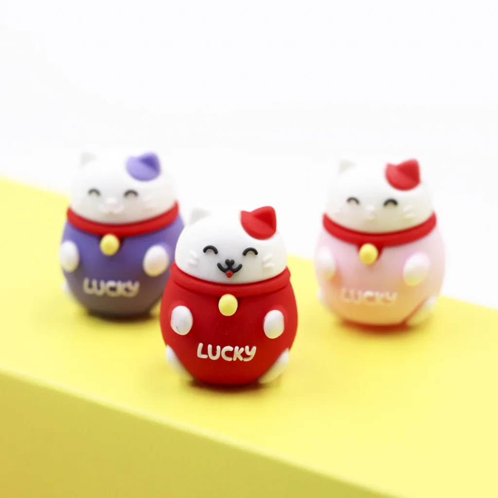 48 шт./компл. Lucky Cat пластиковая гелевая ручка 0,5 мм с черными чернилами, стильная футболка с изображением персонажей видеоигр манэки-нэко \ кавайные ручки школьные принадлежности