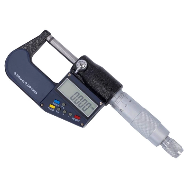 

0.001mm Electronic Outside Micrometer 0-25mm Digital Micrometer Gauge Caliper Meter Micrometer Carbide Tip Measure Part Tools