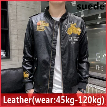 

Men Genuine Leather Jacket Zipper Pockets 2020 New Autumn Slim Short Male Moto Cow Leather Jacket Biker Teenage Boy Spring