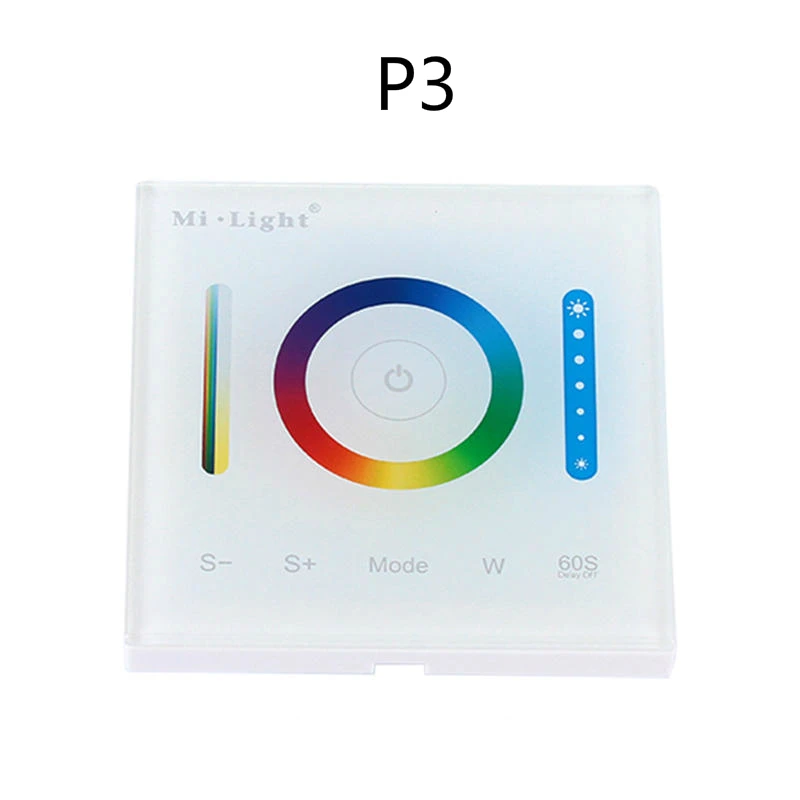 Mi Light P1 P2 P3 LED Dimmer Controller Smart Touch Panel Controller for RGB RGBW RGBCCT Wall Light LED Strip Light DC12-24V
