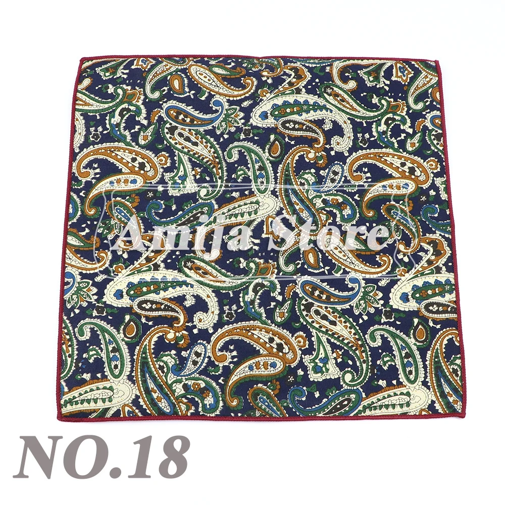 New Floral Pocket Square Gift Set Handkerchief 100% Cotton Hankie Printing Women&Men Casual Party Gift Tuxedo Bow Tie Accessory
