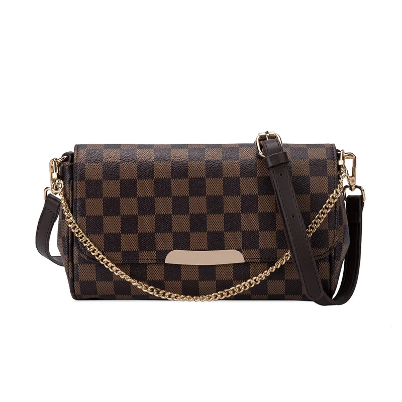 

Chain Plaid Design Luxury Womens Bag European and American Fashion Women Shoulder Bag High Quality PU Messenger Bag 2020 Lady