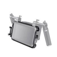 rail קלאמפ SmallRig צג מסך קייג עם Sunhood / קלאמפ כבל HDMI עבור Atomos שוגון 7 צג קייג קיט עם המובנה Rail נאט"ו -2409 (3)
