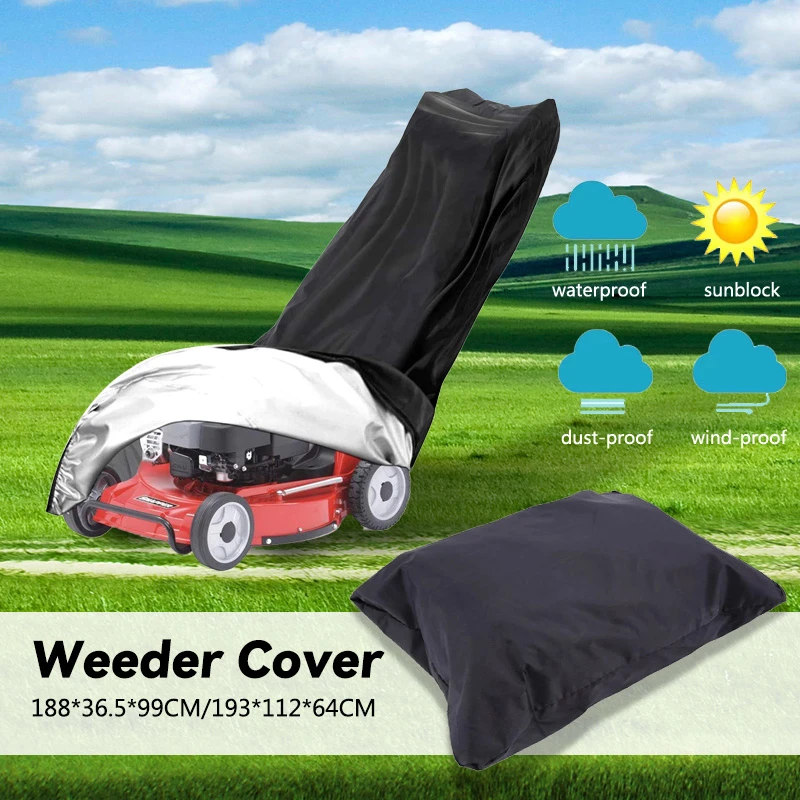 Universal Size Lawn Mower Protective Cover Family Push Lawn Mower Dust Cover Antiultraviolet