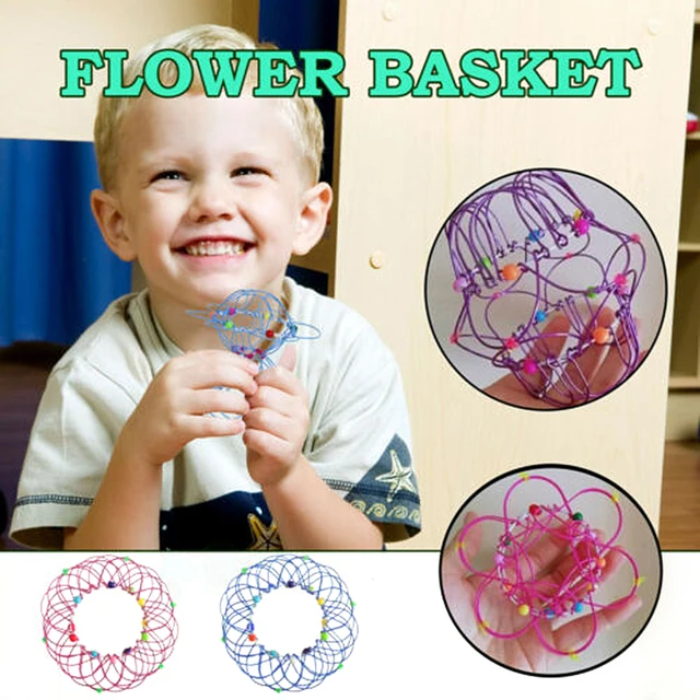 Adult Children Anti-stress Toy Mandala Decompression Toy Variety Flower Basket Thirty-six Softened Steel Ring Fidget Toy Gift 3