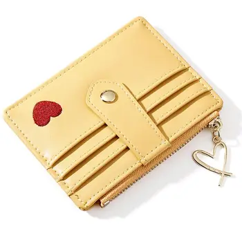 

Women PU Leather Purse Slim Credit Card Holder ID Business Wallet for Daily Travel A69C