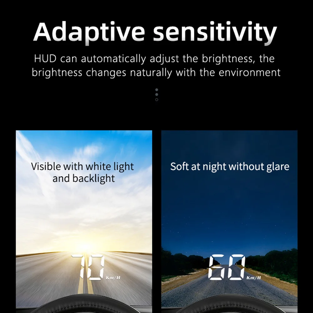 M3 Car HUD OBD2 Head Up Display Tachimetro Monitor Computer di bordo Parabrezza Proiettore Accessori auto elettronici digitali - Image 4