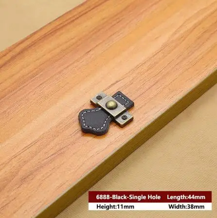 1PCS Leather Handle Bag Handle Drawer Door Knob Brown Black Furniture Handle Hardware Decoration Zinc Alloy Cabinet Dresser MBS0010-1