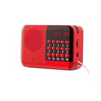 

Pocket Radio FM Radio Receiver Mini Portable Rechargeable Radio Receiver Speaker Support TF Card Music MP3 Player