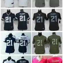 Стилизованный Dallas s Ezekiel Elliott для женщин Джерси