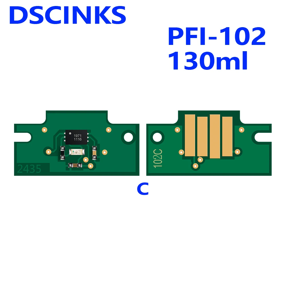 Chip de Cartucho para Canon Pfi102 Pfi104 Ipf650 Ipf655 Ipf750 Ipf755 Ipf760 Ipf765 Ipf 650 655 750 755 760 765 Pfi 102 104 Pfi102 - Imagem 3