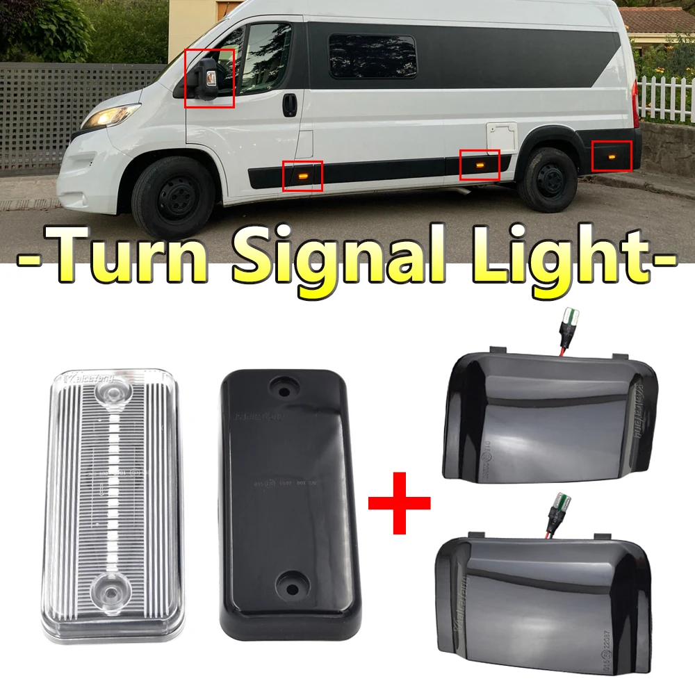 LEDDynamicSideMarkerTurnSignalLightForPeugeotBoxerFiatDucato