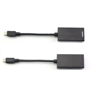 

Micro USB MHL to HDMI Port Male to 2 Female 1 In 2 Out Splitter Cable Adapter Converter for Cellphone TV NC99