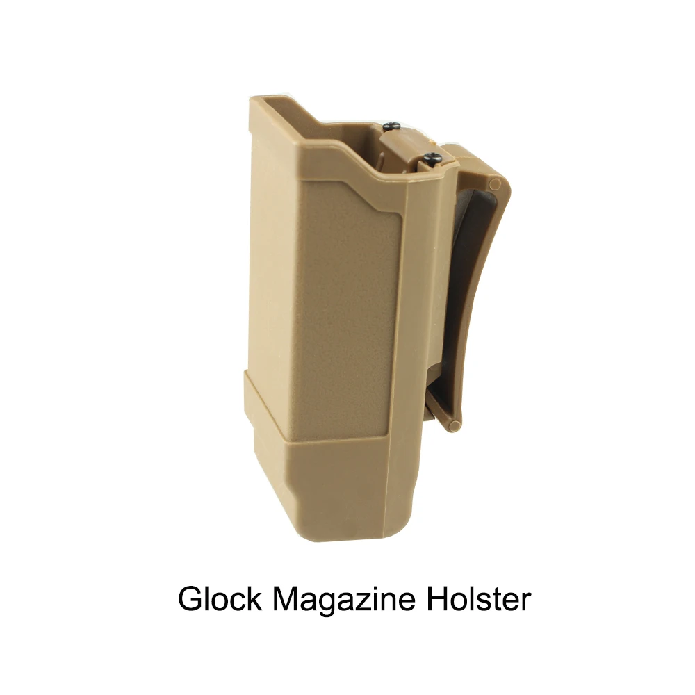 CQC двойной Стек журнал кобура Mag мешок держатель для Glock 9 мм до. 45 калибра журнал - Цвет: Tan Glock Holster