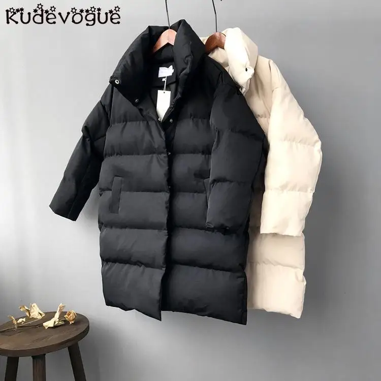 Зимняя женская куртка, зимняя верхняя одежда, пальто, женская длинная Повседневная теплая пуховая куртка, брендовая парка