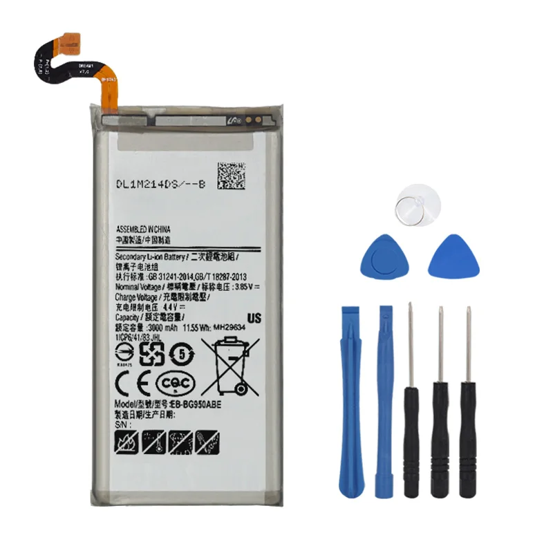 100% Оригинальная Аккумуляторная батарея для Samsung Galaxy S8 G950 EB-BG950ABE G950U G950W G950S G950K G950L