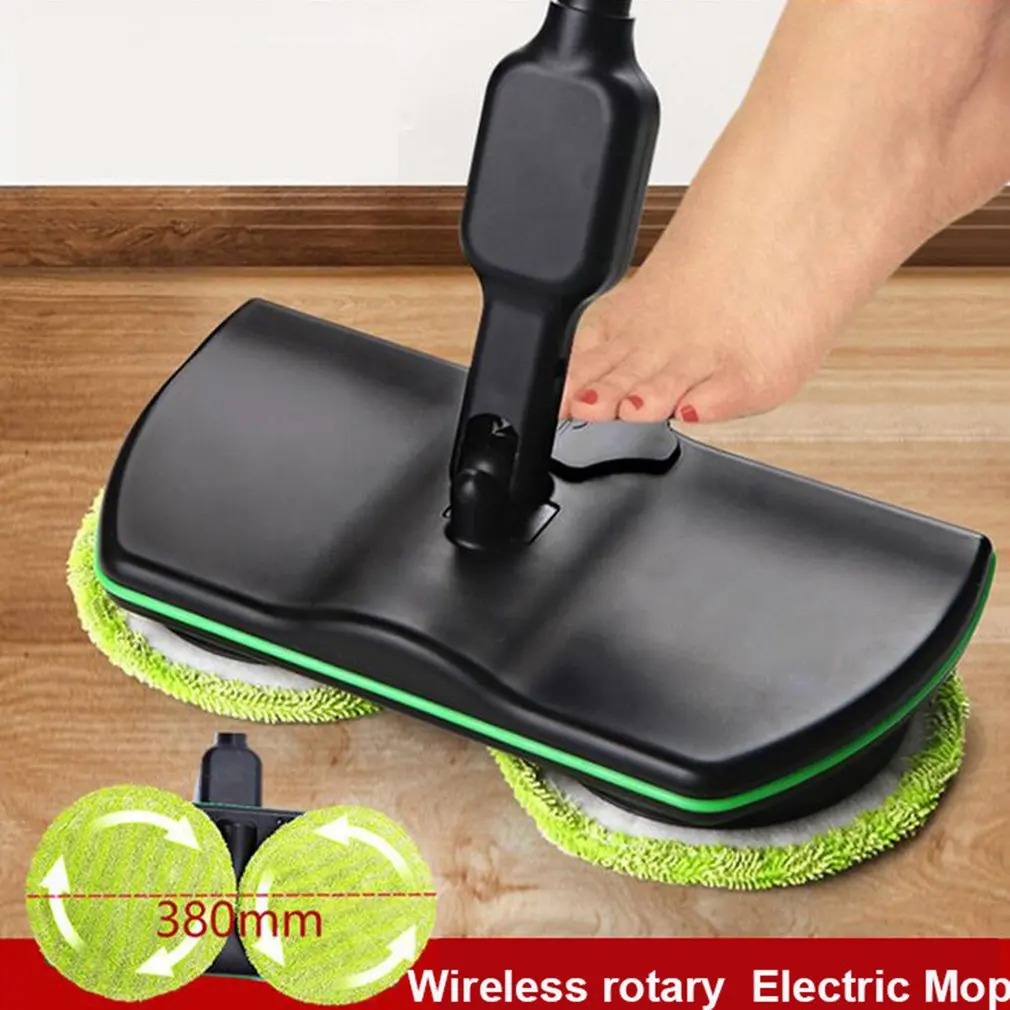 

Household Wireless Electric Hand Push Sweeper Microfiber Automatic Mop Machine Rechargeable Cleaning Pad Home Floor Clean Tool