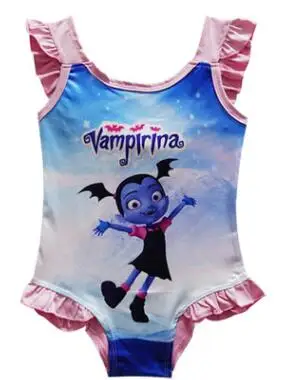 Vampirin/детская одежда для купания для девочек, модель года, купальный костюм с милым пони купальный костюм с русалочкой, 1 предмет пляжные вечерние купальные костюмы для маленьких девочек