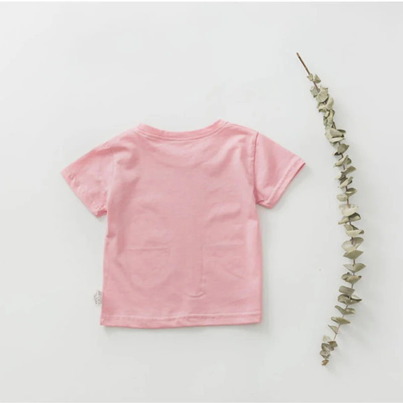 KIKIKIDS/Летняя футболка с героями мультфильмов для малышей Топы с короткими рукавами для маленьких мальчиков и девочек, Doraemon, Детская летняя одежда в Корейском стиле футболки с героями мультфильмов