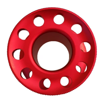 

2X Scuba Diving Blank Finger Spool Reel, Ultralight Aluminum Alloy, Anti-corrosion & Durable, Red Blue