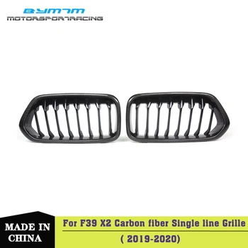 

Single line ABS Real Carbon fiber Grille Bumper Car decoration Car accessories For BMW F39 X2